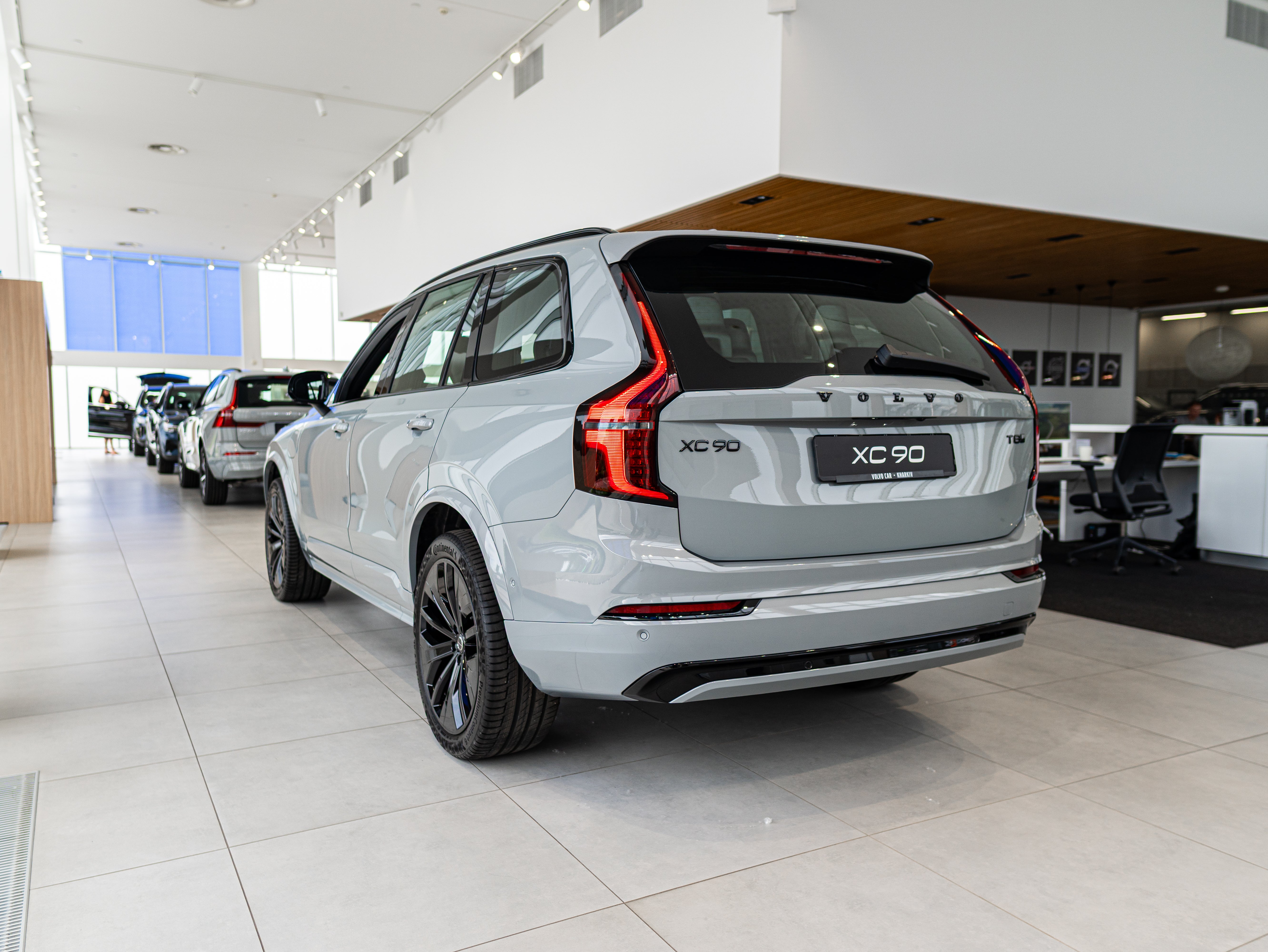 Volvo XC90 T8 Plus Black Edition MY26.5 Vapour Grey - Charcoal/Leac/Charc