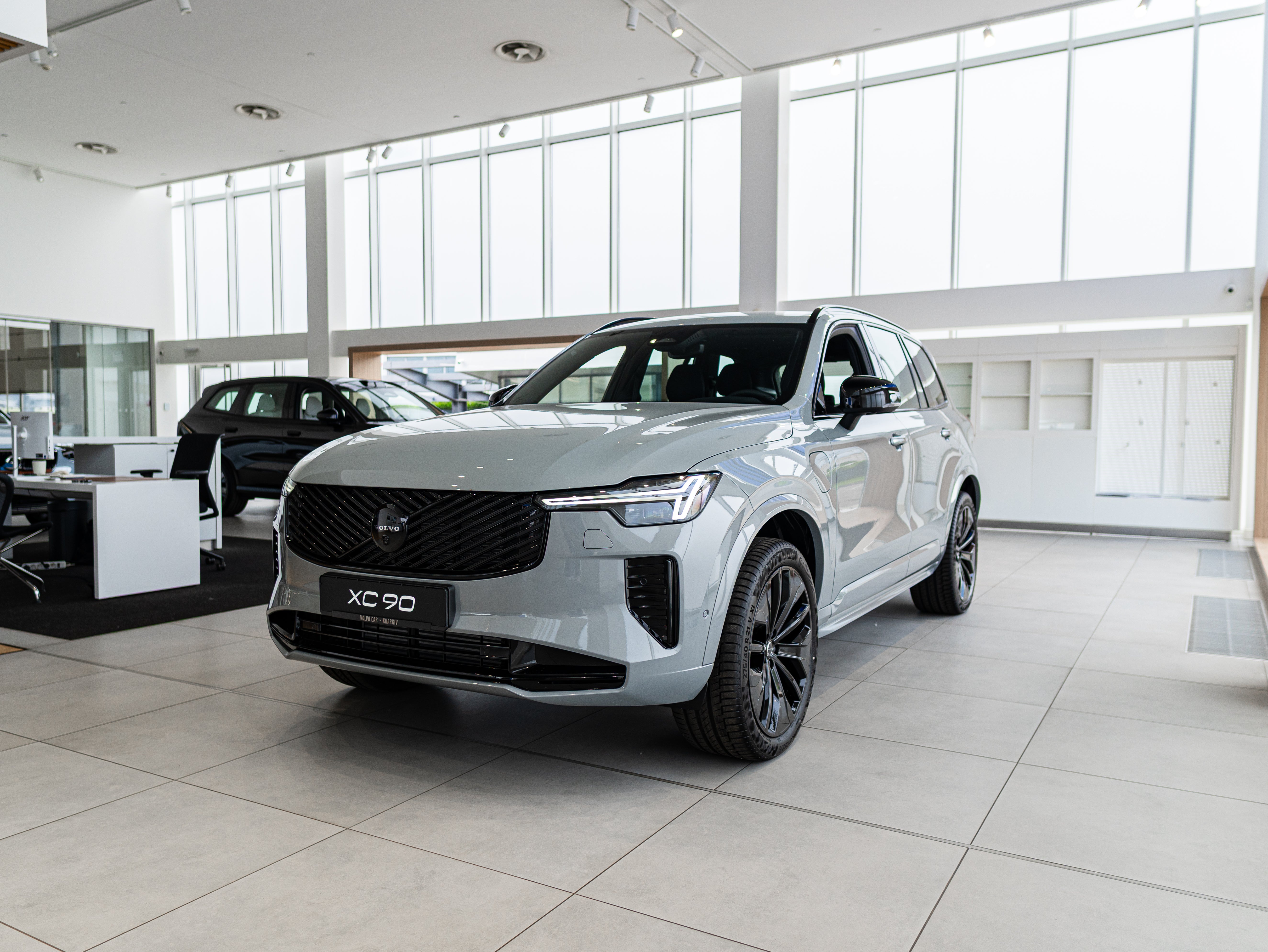 Volvo XC90 T8 Plus Black Edition MY26.5 Vapour Grey - Charcoal/Leac/Charc